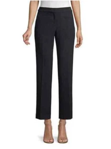 Lafayette 148 New York Manhattan pantalone donna nero taglia 8 gamba larga - Foto 1 di 12