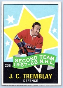 J.C. TREMBLAY ALL STAR 1968-69 O-PEE-CHEE 68-69 NO 206 EX+ 93573 - Bild 1 von 2