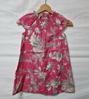 LITTLE JOULE Design Size 8 Years Old Cotton Dress Floral Floral Pink
