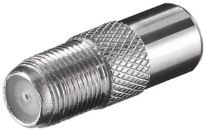 F-Buchse - KOAX Stecker SAT TV Kabel Adapter Verbinder Antennen Kupplung koaxial - Bild 1 von 28