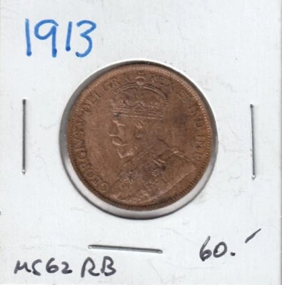 1913 Canada Large Cent Coin - Nice!   C3 - Image 1 of 2