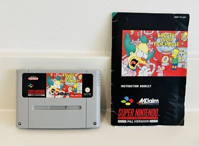 Krusty’s Super Fun House game - SNES - Super Nintendo - Complete without box - Image 1 of 4