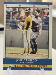 1987 Fleer Record Setters #3 Jose Canseco MLB Oakland Athletics - Picture 1 of 2