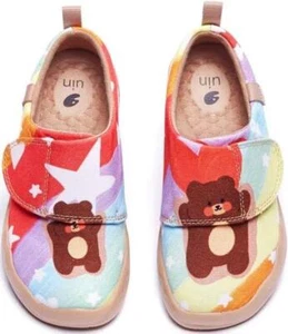 UIN Kid's Casual Slip-on Canvas Loafers Boys Girls SIZE 7C color TEDDY BEAR - Picture 1 of 1