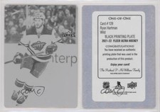 2021-22 Upper Deck Fleer Ultra Printing Plate Black 1/1 Ryan Hartman #129