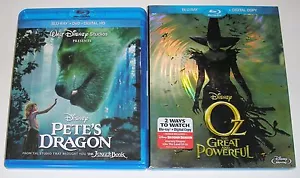 Disney Blu-ray Lot - Pete's Dragon (Used) OZ The Great and Powerful (Used) - Picture 1 of 1