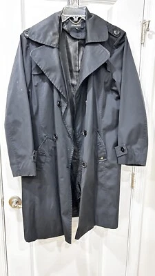 Ellen Tracy Women’s Trench Coat Black Sz 2x - Image 1 of 3