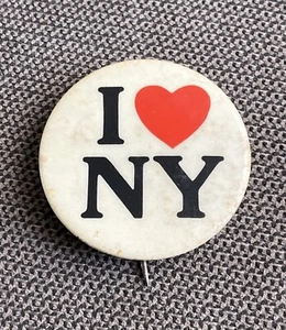 Vintage 1950’s I Love NY Pin Button - Bild 1 von 2
