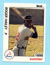 1990 Minor League Roger Hailey -- Sumter Braves -- Box 142