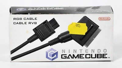 Nintendo GameCube, cable/cable RGB RVB, DOL-013, EMBALAJE ORIGINAL, nuevo - Imagen 1 de 4