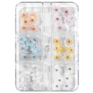 1Box 3D Flower Nails Charm Nails Art Manicure Craft Accessories for Women - Picture 1 of 8
