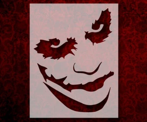 Joker lächelnd modern 8,5" x 11" Schablone SCHNELLER KOSTENLOSER VERSAND (564) - Bild 1 von 1