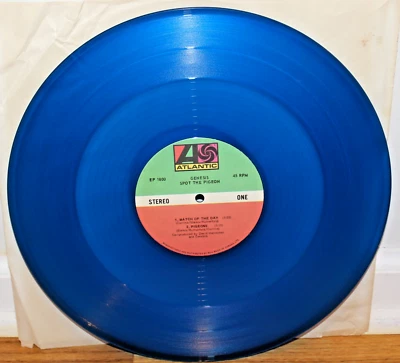 Genesis Spot The Pigeon 12" LP 45 RPM Blue Vinyl (EX+ to NM) PROG Foto 1 de 4