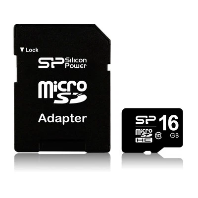 16GB Silicon Power microSD Memory Card SDHC Class 10 w/ SD adapter 40MB/sec - Image 1 of 2