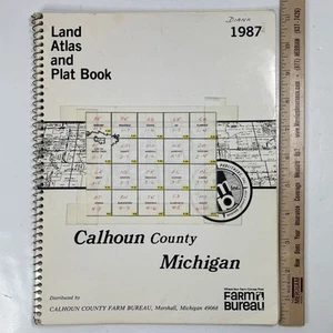 Calhoun County Michigan Land Atlas and Plat Book 1987 Rockford Map Publishers - Picture 1 of 14