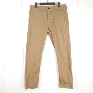 Buck Mason Hose Herren Gr. 33/31 Officer Slub Twill Utility Workwear Kahki Freizeit - Bild 1 von 12