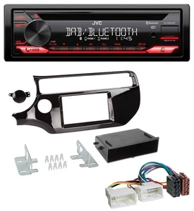 JVC CD DAB USB Bluetooth MP3 Autoradio für Kia Rio UB ab 2015 piano-schwarz - Bild 1 von 7