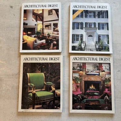 Architectural Digest Magazines 1986 88 Interior Design Ads Lot 4 Special Edition - Image 1 of 4