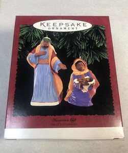 Hallmark Andenken Ornament 1995 Heaven's Gift Set Of Two Vintage - Bild 1 von 13