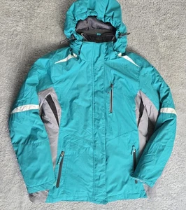 Below Zero by Rothschild Ski Jacket 3-in-1 Women Small Removable Hood Aqua - Picture 1 of 10