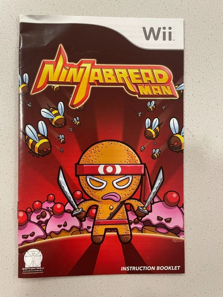 NINKABREAD MAN - NINTENDO WII - INSTRUCTION MANUAL ONLY - Image 1 of 1