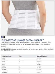 Soporte sacro lumbar de bajo contorno medio Bell-Horn - Imagen 1 de 4