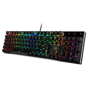 K556 RGB LED Backlit Wired Mechanical Gaming Keyboard, 104 Keys Hot-Swap Mech... - Picture 1 of 9