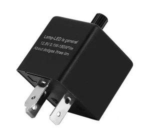RELE' PER FRECCE LED MOTO AUTO 12V 3 PIN LAMPEGGIO REGOLABILE RELÈ UNIVERSALE - Foto 1 di 5