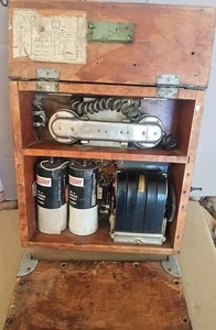 Vintage Western Electric Company Model 330 E Field Chrome Phone in Wooden Case - Picture 1 of 24