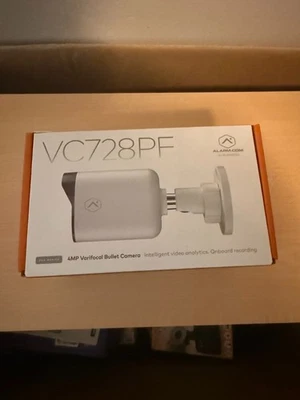 Alarm.com ADC-VC728PF 4MP PoE Bullet Camera w/ Motorized Varifocal Lens - Image 1 of 2