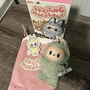 Peluche de vinilo Popmart The Monsters Labubu Emocionante Macaron en uva verde - Imagen 1 de 6