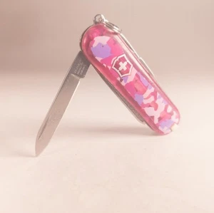 Victorinox Classic SD 58mm Limited Edition 2010 Pink Camo *Pocket Wear* - Picture 1 of 5