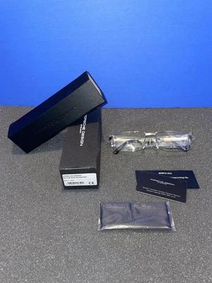 NEW ORIGINAL PORSCHE DESIGN P'8115 B LIGHTWEIGHT TITANIUM SILVER RECTANGULAR - Image 1 of 4