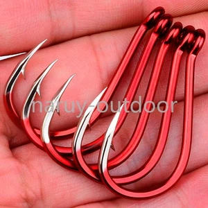 50PCS Gancio Triangolare Affilato Punta Cerchio Ganci da Pesca Offset Spinato Mare Pescehook - Foto 1 di 16