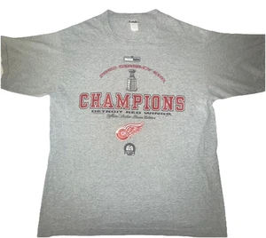 Detroit Red Wings T-Shirt Erwachsene Large 2002 Stanley Cup Champions grau NHLp - Bild 1 von 5