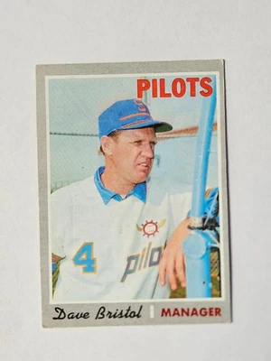 1970 Topps Baseball Dave Bristol #556 Seattle Pilots EXCELLENT Card is scanned - Image 1 of 2