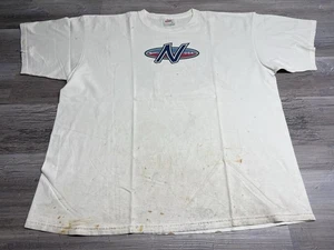 Vintage Nike T-Shirt Mens Size XL Made in USA Double Sided Paint Splatter Swoosh - Picture 1 of 11