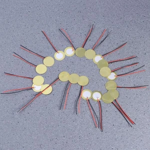 20 pezzi elementi diaframma disco piezoelettrico 20 mm buzzer lamiera di rame piezoelettrico - Foto 1 di 9