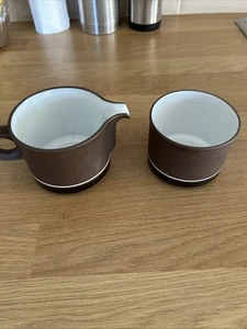 Vintage Hornsea • Sugar Bowl & Milk Jug ‘Contrast’ • Made in England • VGC+ - Picture 1 of 6