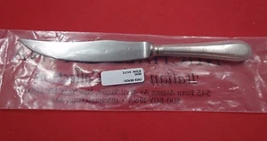 Cuchillo para carne de plata esterlina Bead Round by Carrs dentado 8 3/8" nuevo - Imagen 1 de 1