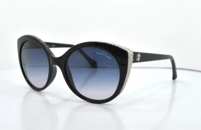 Gafas de sol Roberto Cavalli MIRAM 914S-A 01B negras redondas azules degradadas 56-19-135 Foto 1 de 3