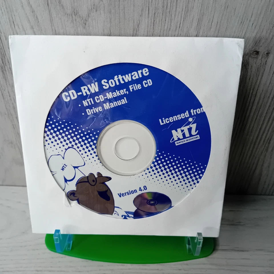 CD-RW SOFTWARE NTI CD MAKER VERSION 4.0 - PC CD ROM - RARE RETRO SOFTWARE - Image 1 of 3