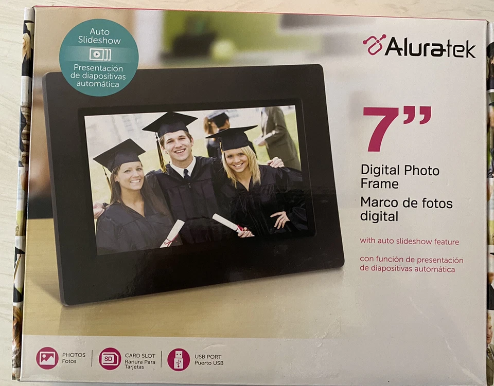 Aluratek 7” Digital Photo Frame - Image 1 of 4