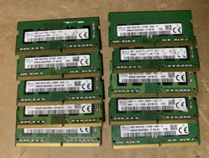 ram SK Hynix (CHINA) DDR4 4GB MEMORY RAM -LOT OF 10 - Picture 1 of 3