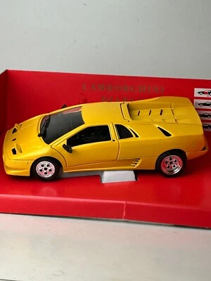 Tonka Polistil 1:18 Scale Diecast Lamborghini Diablo with Box, Yellow - Image 1 of 4