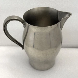 Brocca latte acqua 7 1/2" peltro internazionale vintage 276 17-4 con timbro aquila - Foto 1 di 18