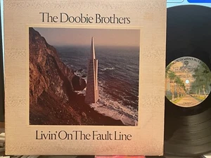 DOOBIE BROTHERS Livin' On The Fault Line LP NM/VG+ 1977 Los Angeles Pressing - Picture 1 of 1