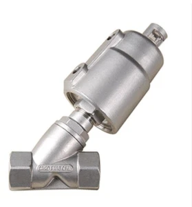 Pneumatic Angle Seat Valve, 1" BSP, Single Acting, 2 Way, Normally Closed - Picture 1 of 2