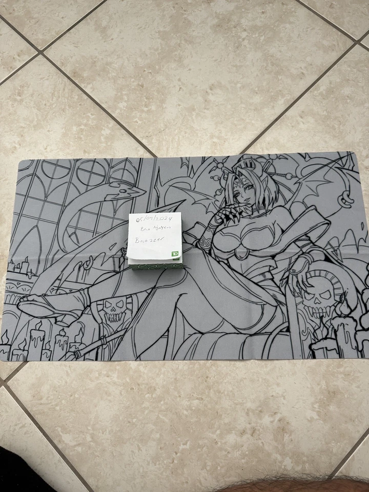 Digimon TCG Grayscale Lilithmon Cloth Playmat Amanda Lapalme Mana Moon Brand NEW - Imagem 1 de 1
