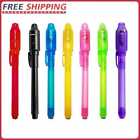 2 In 1 Magic Luminous Light Pen Uv Writing Invisible Ink Pen Kid Toy (7Pcs)